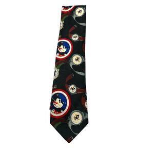 Balancine Tie Works Disney Time for Mickey Neck Tie 100% Polyester Novelty Clock